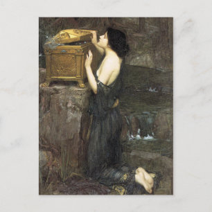 Pandora, av John William Waterhouse, 1896 Vykort