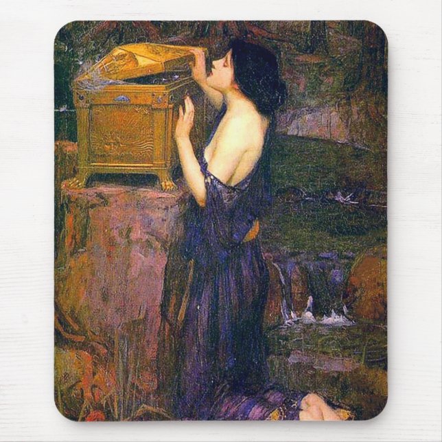 Pandora av John William Waterhouse Musmatta (Framsidan)