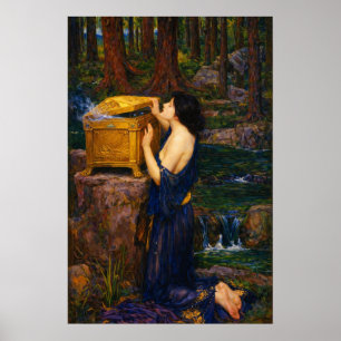 Pandora av John William Waterhouse Poster