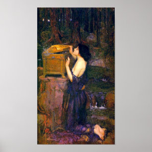Pandora av John William Waterhouse Poster