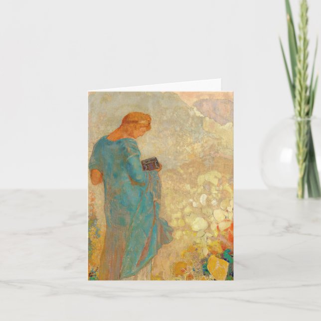 Pandora av Odilon Redon Tack Kort (Framsida)