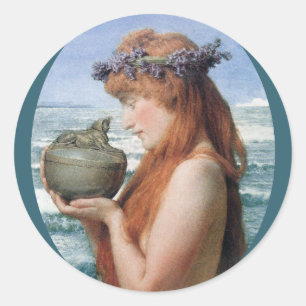 Pandora av Sir Lawrence Alma-Tadema Runt Klistermärke