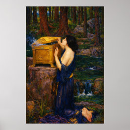 Pandora by John William Waterhouse  Poster
