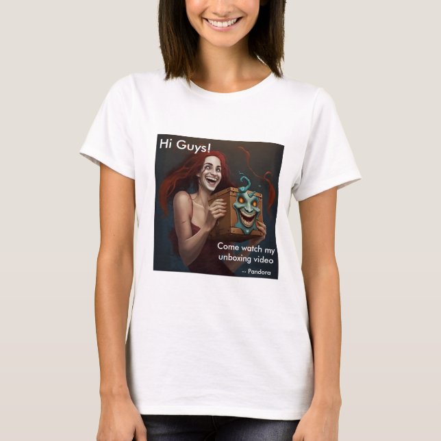 Pandora med låda, Roligt och döttrar T Shirt (Framsida)