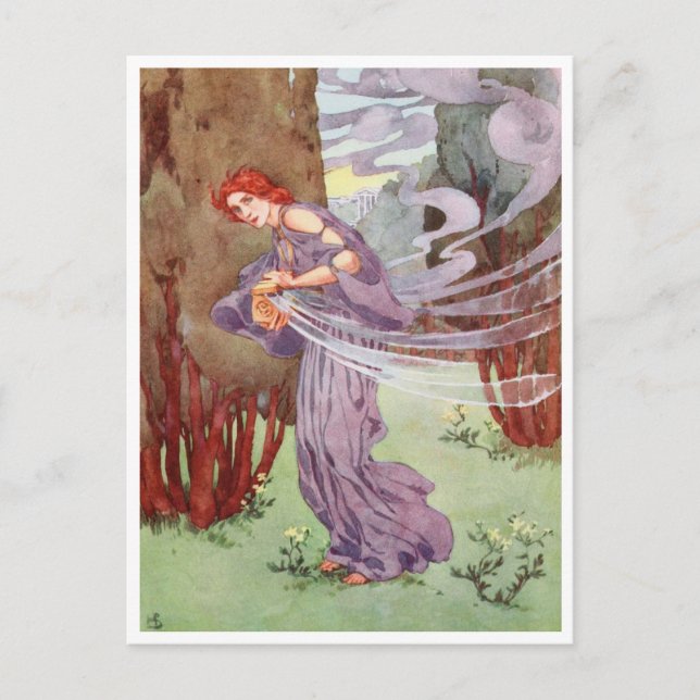 Pandora öppnar Box av Helen Stratton Vykort (Framsida)