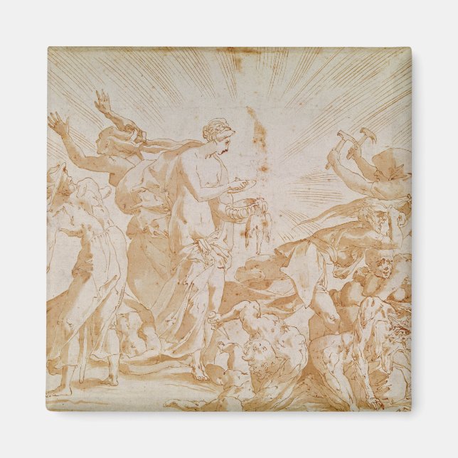 Pandora öppnar lådan magnet (Framsidan)