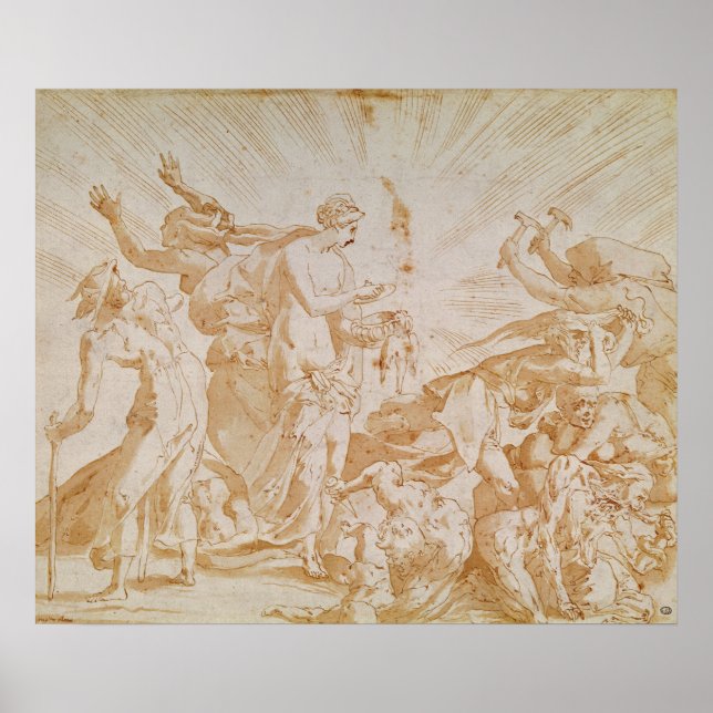 Pandora öppnar lådan poster (Framsidan)