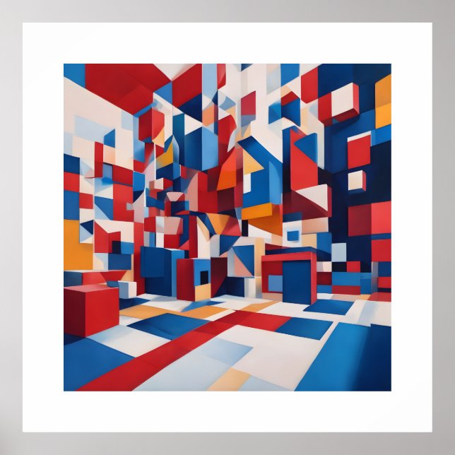 Pandoras Abstrakt Art Prints Poster (Framsidan)