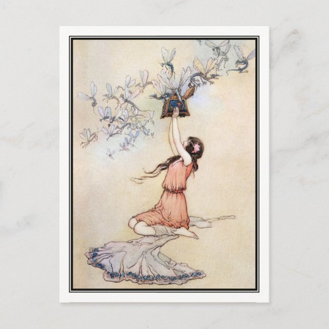 Pandoras ask av Warwick Goble Vykort (Framsida)