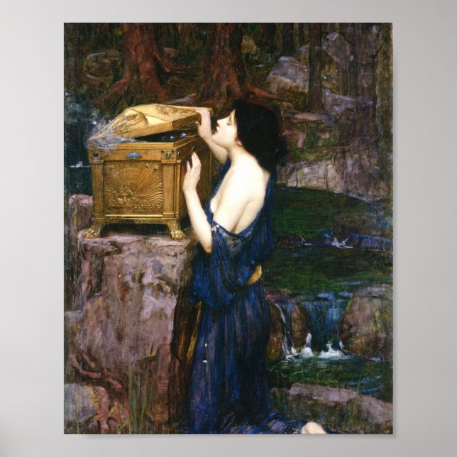 Pandoras ask - John William Waterhouse Poster (Framsidan)