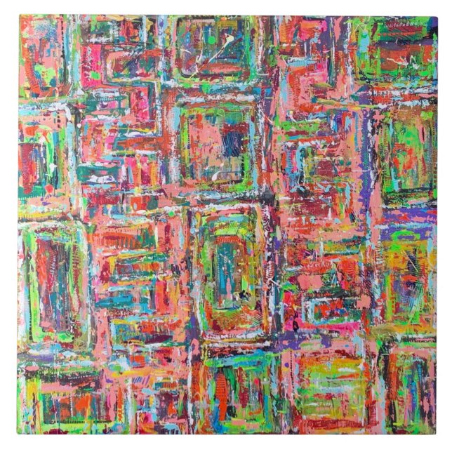 Pandoras ruta 6 x 6 keramiskt plattor kakelplatta (Framsidan)