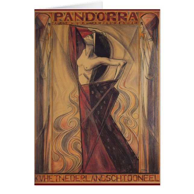 PANDORRA "Arthur Skåpbil Schendel" 1919 Hälsningskort (Framsidan)