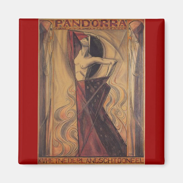 PANDORRA "Arthur Van Schendel" 1919 Magnet (Framsidan)