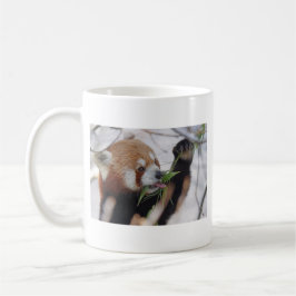 pandrött djurtryck söt kaffemugg