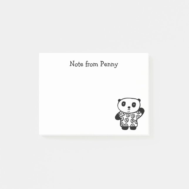 Pandy Panda Post-it Block (Framsida)
