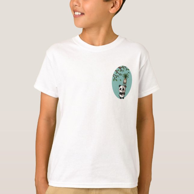 Pandydda för barn på växtställning t shirt (Framsida)