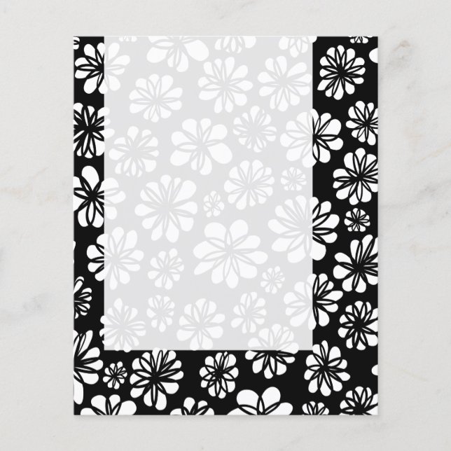 Panel 052 - B&W-Blommigt Flygblad (Framsidan)