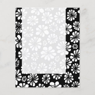 Panel 052 - B&W-Blommigt Flygblad