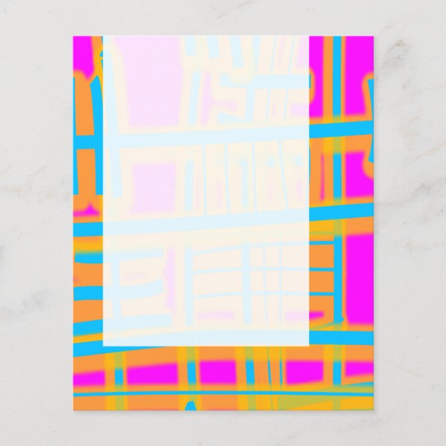 Panel 059 - Färgfull Abstrakt Flygblad (Framsidan)