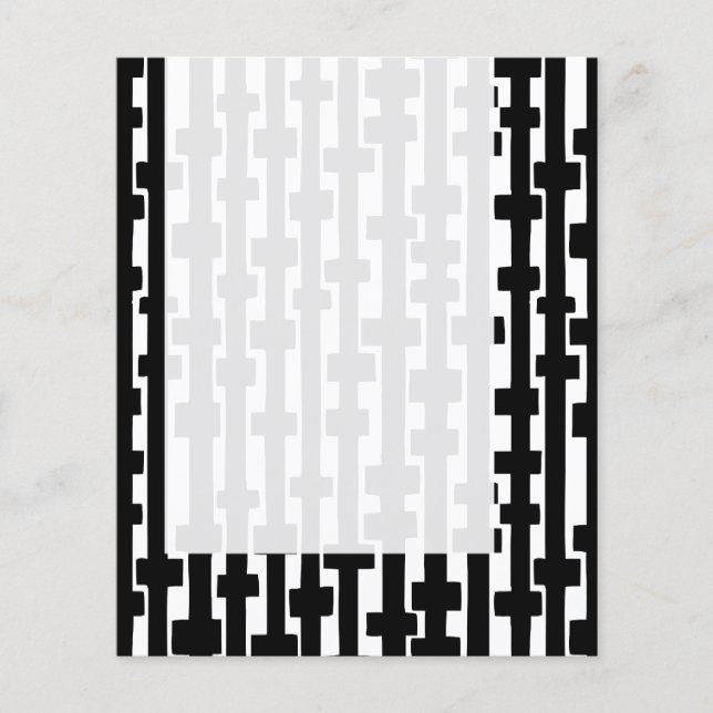 Panel 092 - Abstrakt Linjer Flygblad (Framsidan)