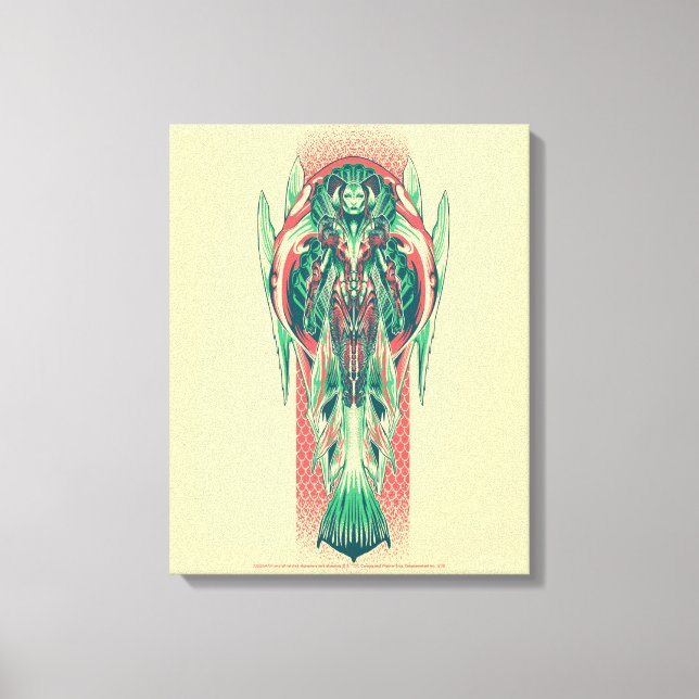 Panel för art nouveau för Aquaman | Canvastryck (Framsida)