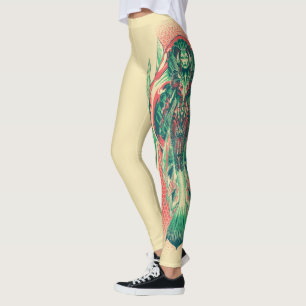 Panel för art nouveau för Aquaman Leggings