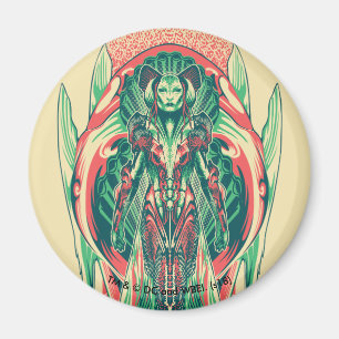 Panel för art nouveau för Aquaman Magnet