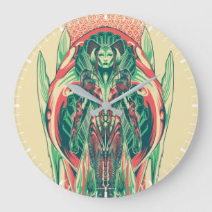 Panel för art nouveau för Aquaman Stor Klocka