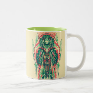 Panel för art nouveau för Aquaman Två-Tonad Mugg