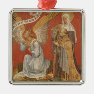 Panel från en diptych som visar ängeln julgransprydnad metall