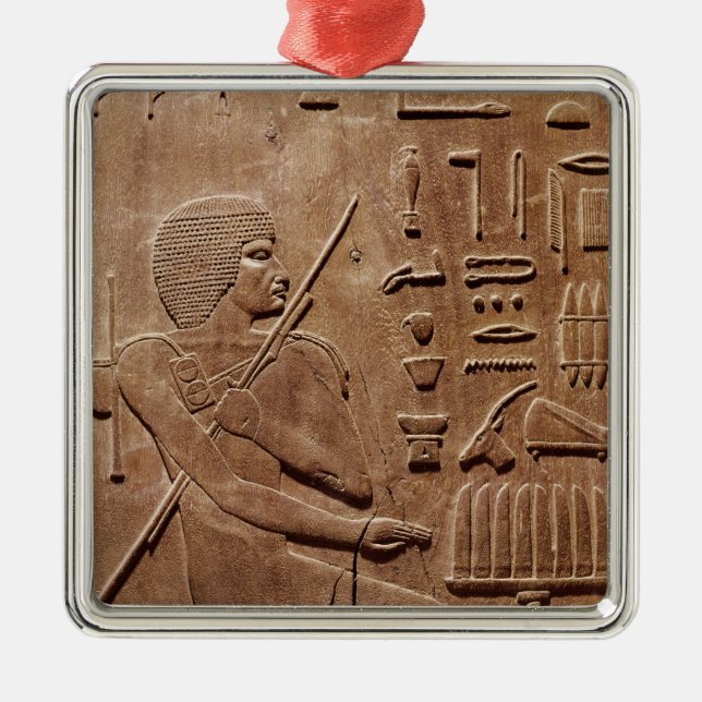 Panel från en niche julgransprydnad metall (Framsidan)