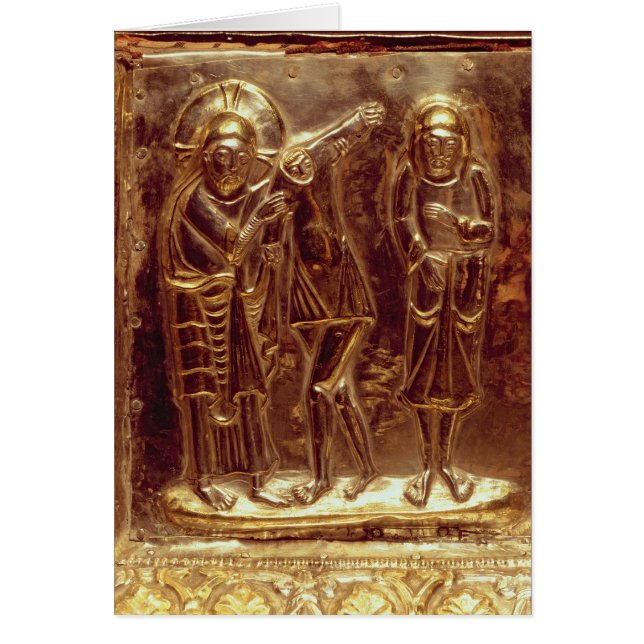 Panel från en reliquary hälsningskort (Framsidan)