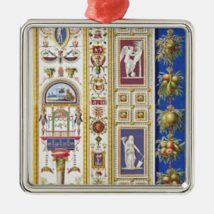 Panel från Raphael-loggiaen på Vaticanen, från Julgransprydnad Metall