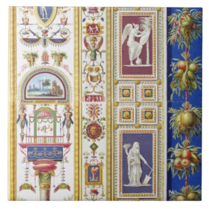Panel från Raphael-loggiaen på Vaticanen, från Kakelplatta