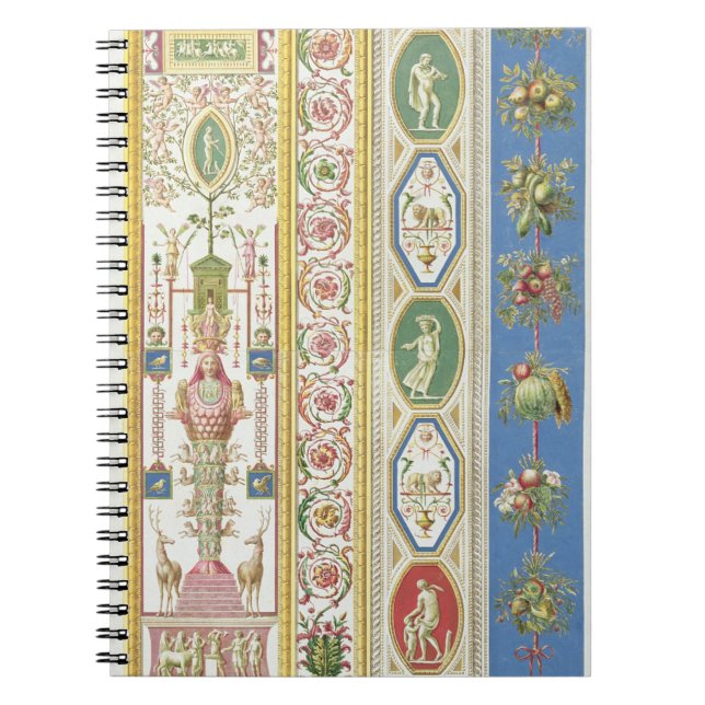 Panel från Raphael-loggiaen på Vaticanen som är Anteckningsbok (Framsidan)