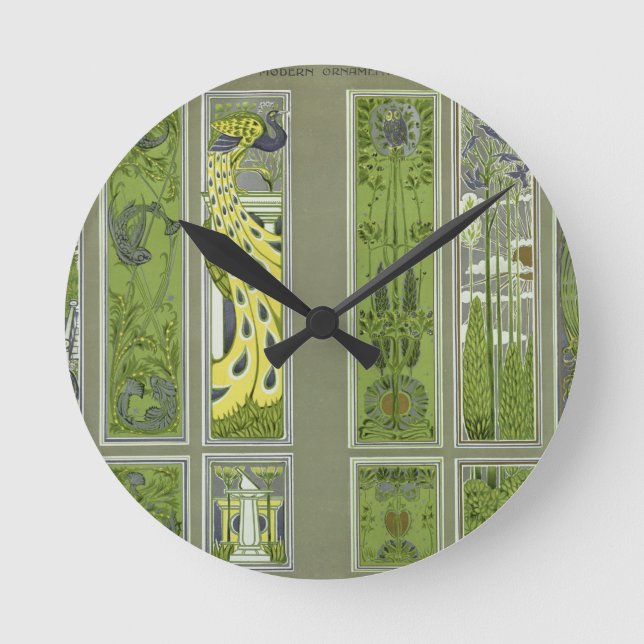 Paneldesigner, pläterar III från pu "för den Rund Klocka (Framsida)