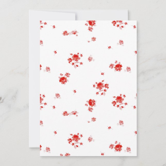 Paneldkort Giselle jordgubbe Inbjudningar (Framsida)