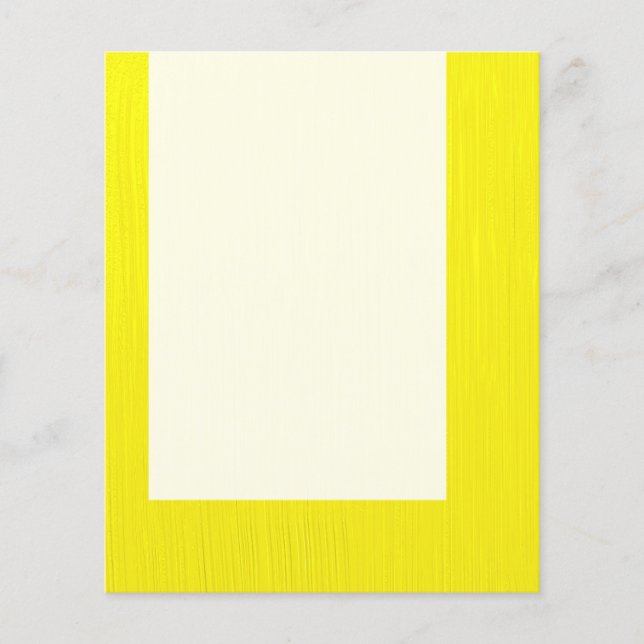 Panelen 043 - Målad Gult Flygblad (Framsidan)