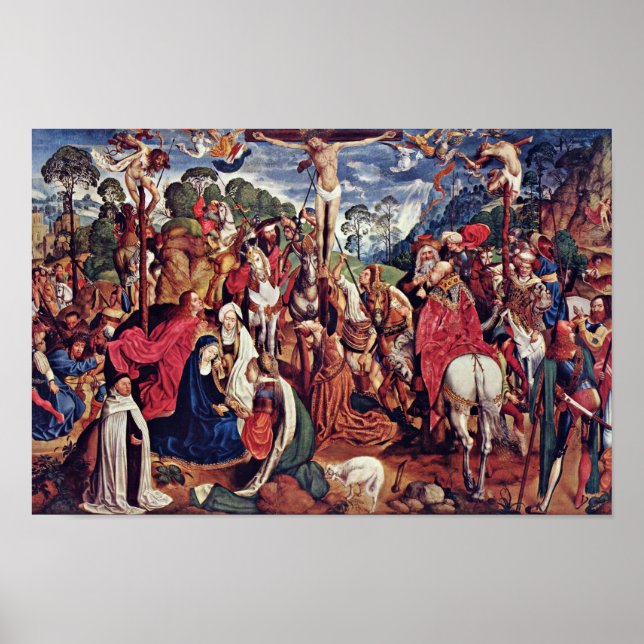 Panelen Aachen Altar (Passionstriptychon) Mitten:  Poster (Framsidan)