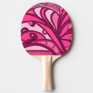 Panelen Abstrakt Rosa målning Pingisracket