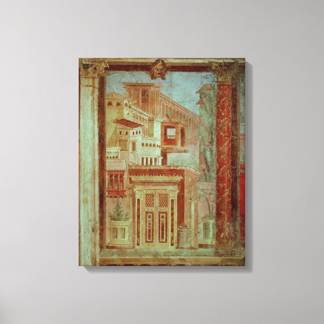 Panelen från Cubiculum från sovrummet i Canvastryck (Framsida)