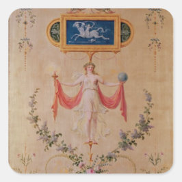 Panelen från Marie-Antoinettes boudoir Fyrkantigt Klistermärke