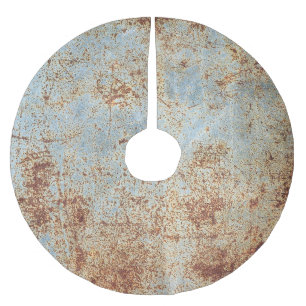 Panelen Rusty metall, texturerad bakgrund Julgransmatta Borstad Polyester