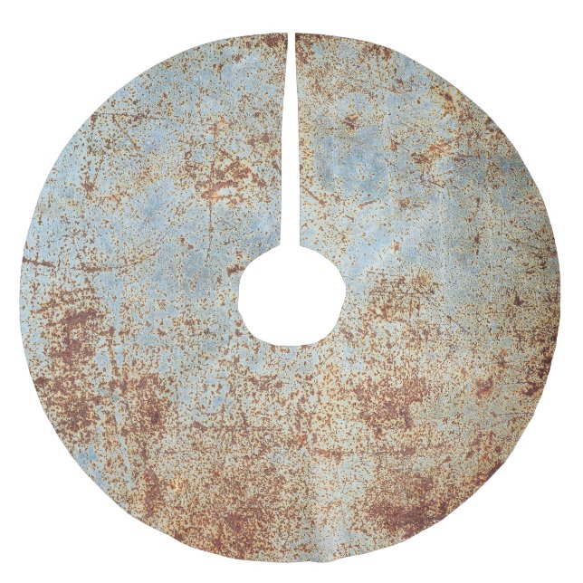 Panelen Rusty metall, texturerad bakgrund Julgransmatta Borstad Polyester (Framsidan)