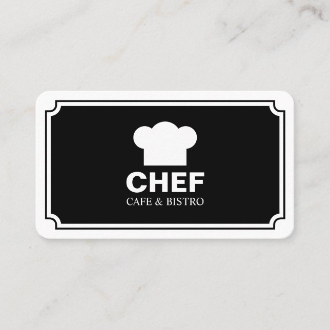 Panelen snyggt - Svart (Eggshell) Visitkort (Framsida)