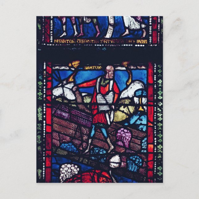 Panelen som skildrar Sower Parable (Parable) Vykort (Framsida)