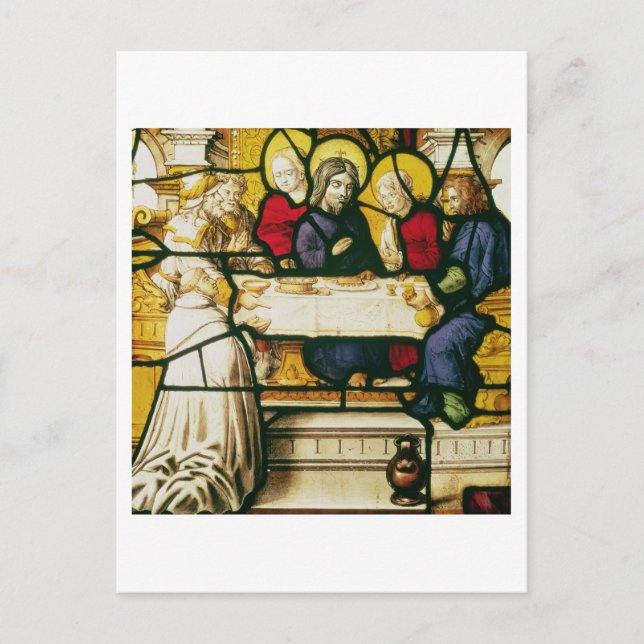 Panelen som skildrar St. Andrew vid Supper på Emma Vykort (Framsida)