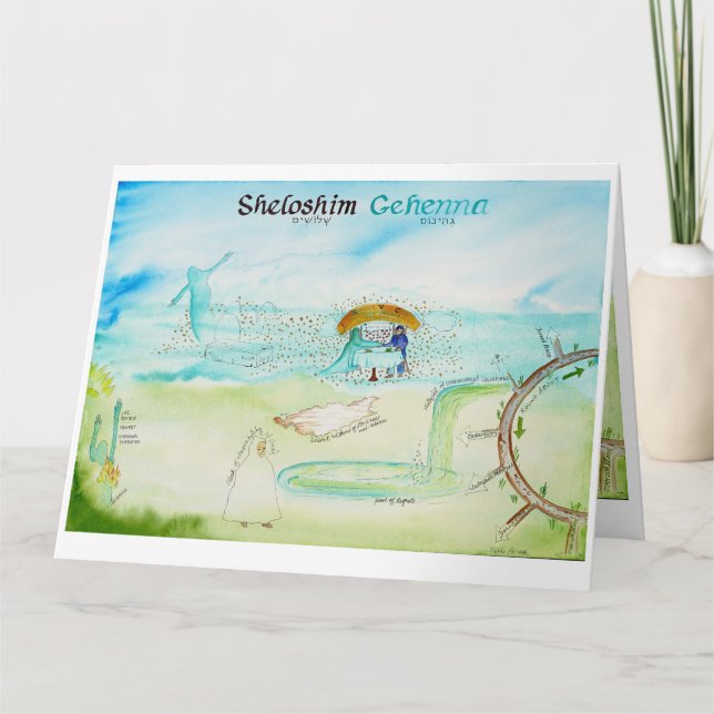 Panelen tre: Sheloshim: Karta på beskällningskort Kort (Framsida)