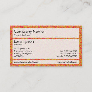 Paneler 02 - Orange Marbling Visitkort