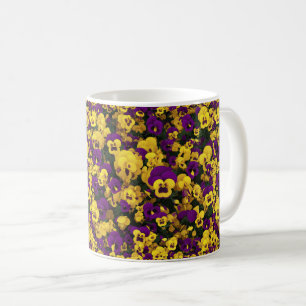 Paneler för gult och Lila Kaffemugg